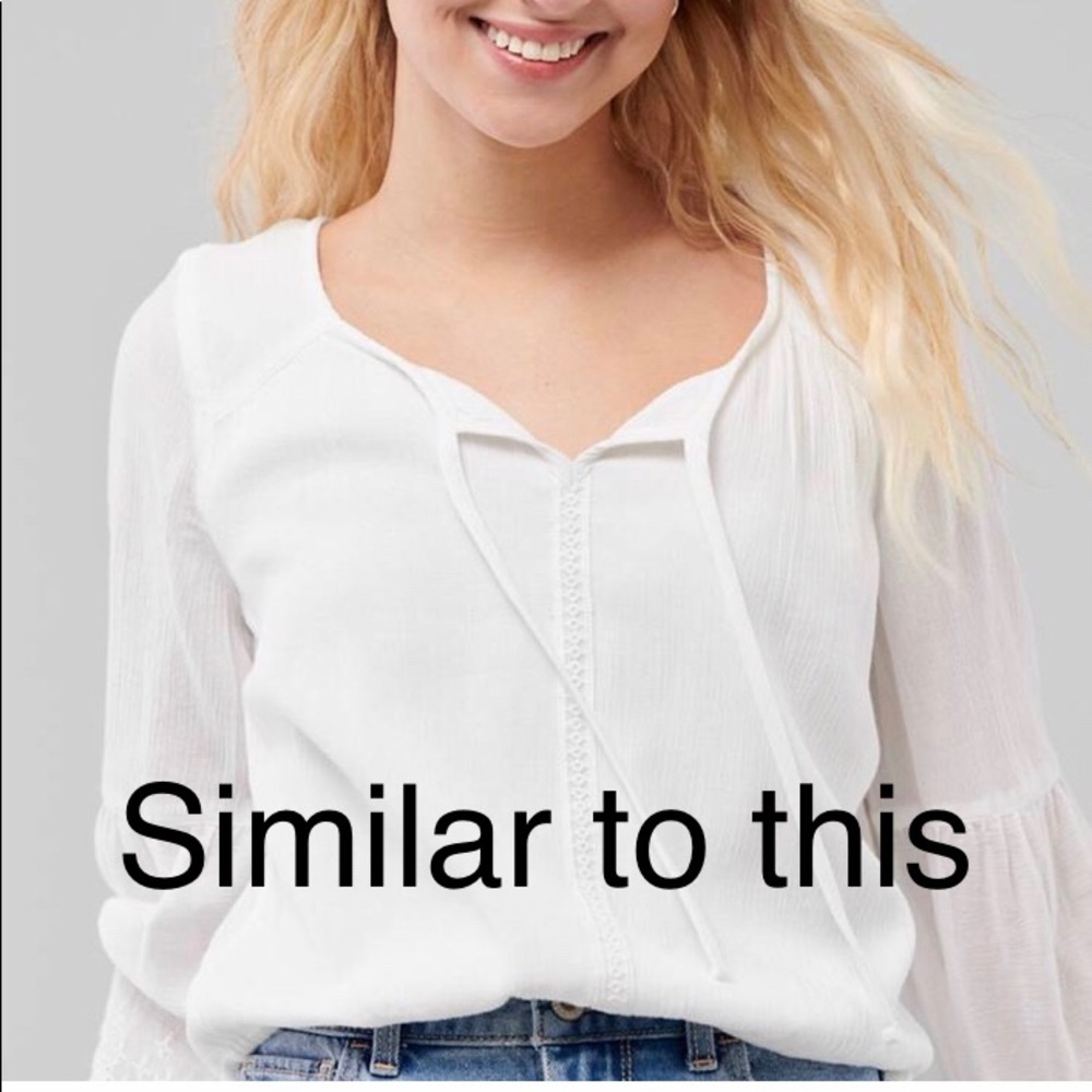 Hollister Peasant Top Sz Small